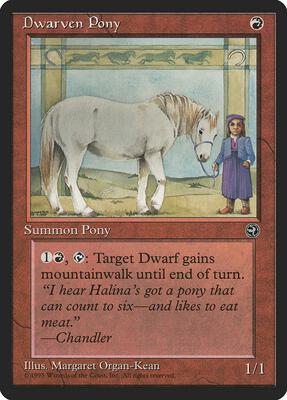 Dwarven Pony card from Homelands