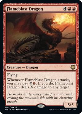Flameblast Dragon card from Magic Game Night: Free-For-All