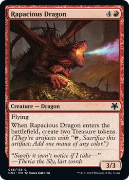 Rapacious Dragon card from Magic Game Night: Free-For-All