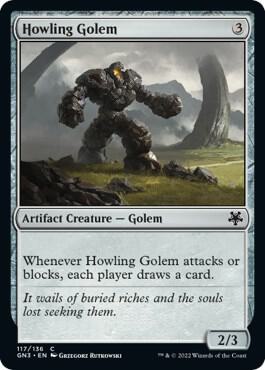 Howling Golem card from Magic Game Night: Free-For-All