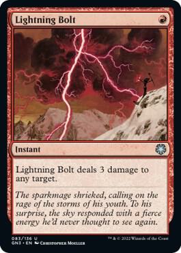 Lightning Bolt card from Magic Game Night: Free-For-All
