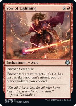 Vow of Lightning card from Magic Game Night: Free-For-All