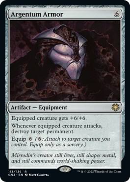 Argentum Armor card from Magic Game Night: Free-For-All