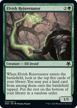 Elvish Rejuvenator card from Magic Game Night: Free-For-All