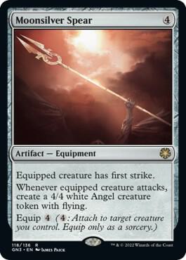 Moonsilver Spear card from Magic Game Night: Free-For-All
