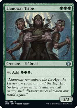 Llanowar Tribe card from Magic Game Night: Free-For-All