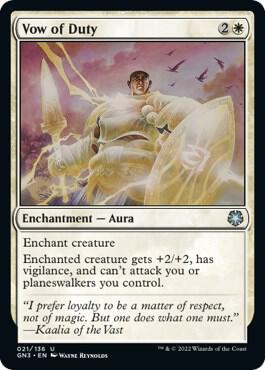 Vow of Duty card from Magic Game Night: Free-For-All