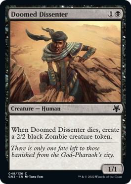 Doomed Dissenter card from Magic Game Night: Free-For-All