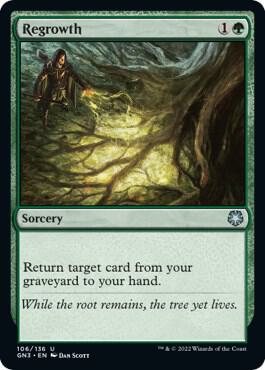 Regrowth card from Magic Game Night: Free-For-All