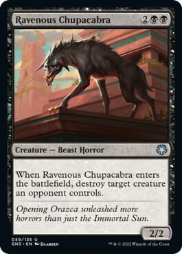 Ravenous Chupacabra card from Magic Game Night: Free-For-All