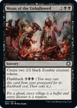 Moan of the Unhallowed card from Magic Game Night: Free-For-All