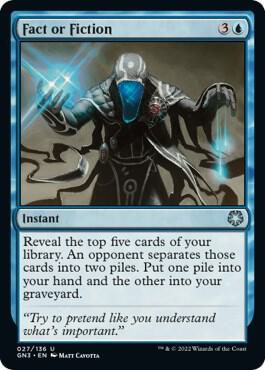 Fact or Fiction card from Magic Game Night: Free-For-All