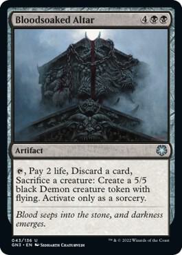 Bloodsoaked Altar card from Magic Game Night: Free-For-All
