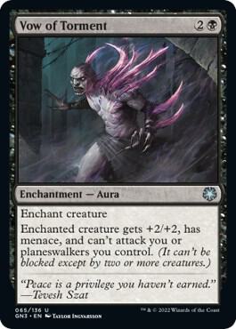 Vow of Torment card from Magic Game Night: Free-For-All