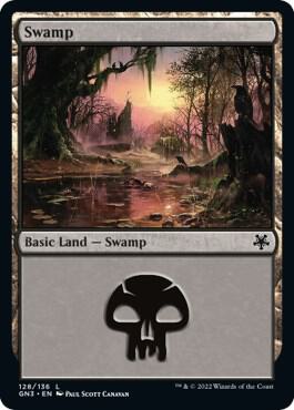 Swamp (128) card from Magic Game Night: Free-For-All