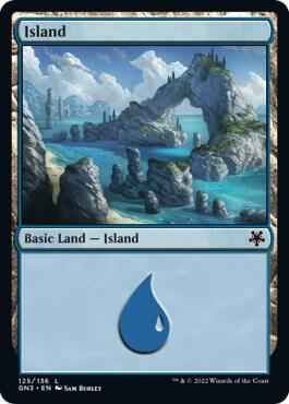 Island (125) card from Magic Game Night: Free-For-All