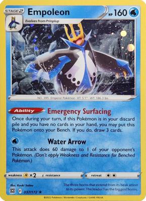 Empoleon - 037/172 (Cosmos Holo) card from Miscellaneous Cards & Products
