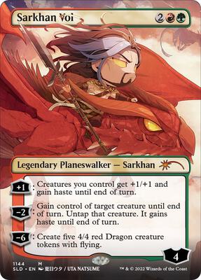 Sarkhan Vol (Borderless) card from Secret Lair Drop Series