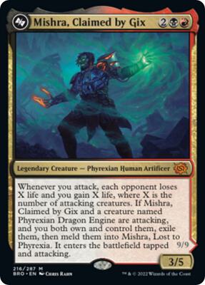 Mishra, Claimed by Gix card from The Brothers' War