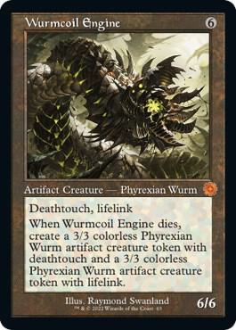 Wurmcoil Engine card from The Brothers' War: Retro Frame Artifacts