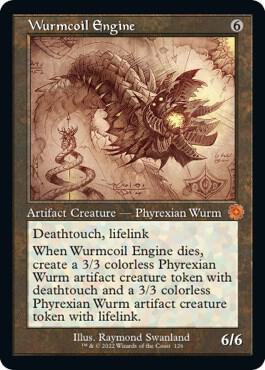 Wurmcoil Engine (Schematic) card from The Brothers' War: Retro Frame Artifacts