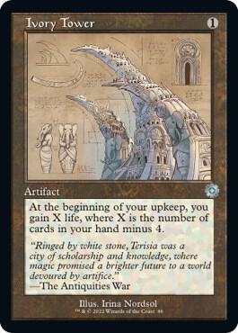 Ivory Tower (Schematic) card from The Brothers' War: Retro Frame Artifacts