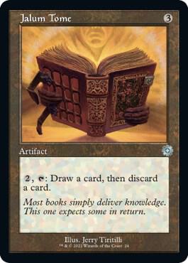Jalum Tome card from The Brothers' War: Retro Frame Artifacts
