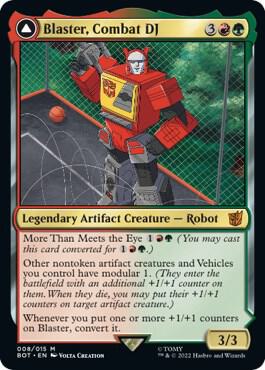 Blaster, Combat DJ card from Universes Beyond: Transformers
