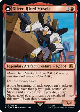 Slicer, Hired Muscle card from Universes Beyond: Transformers