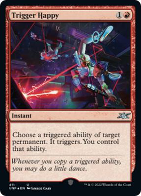 Trigger Happy (Galaxy Foil) card from Unfinity
