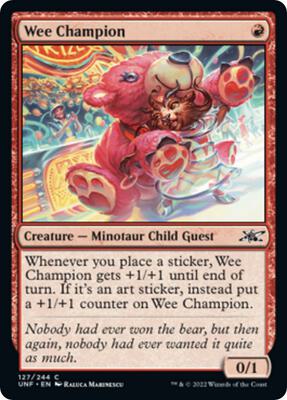 Wee Champion card from Unfinity