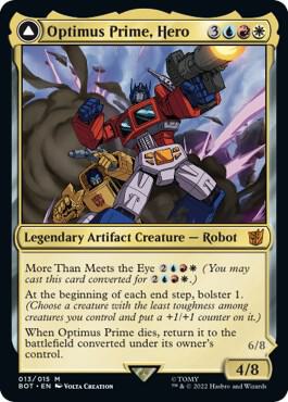 Optimus Prime, Hero card from Universes Beyond: Transformers