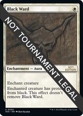 Black Ward card from 30th Anniversary Edition