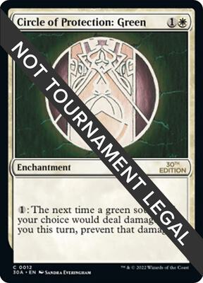 Circle of Protection: Green card from 30th Anniversary Edition