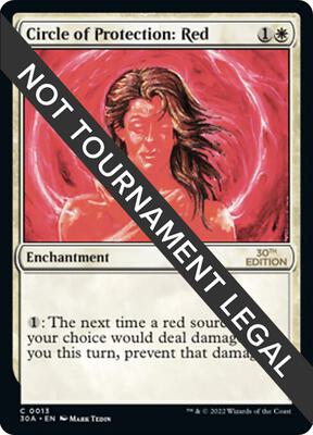 Circle of Protection: Red card from 30th Anniversary Edition