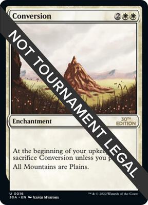 Conversion card from 30th Anniversary Edition