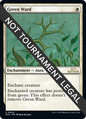 Green Ward card from 30th Anniversary Edition