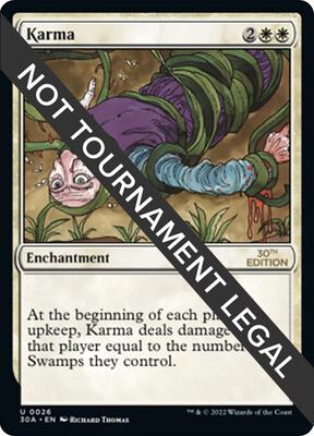 Karma card from 30th Anniversary Edition