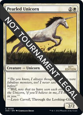 Pearled Unicorn card from 30th Anniversary Edition