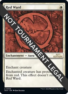 Red Ward card from 30th Anniversary Edition