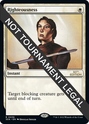 Righteousness card from 30th Anniversary Edition