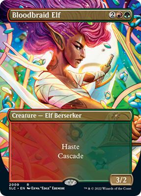 Bloodbraid Elf card from Secret Lair Countdown Kit