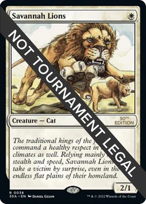 Savannah Lions card from 30th Anniversary Edition