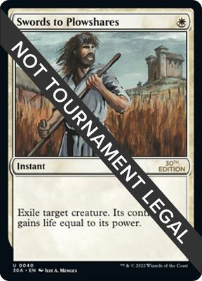 Swords to Plowshares card from 30th Anniversary Edition