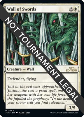 Wall of Swords card from 30th Anniversary Edition