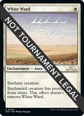 White Ward card from 30th Anniversary Edition