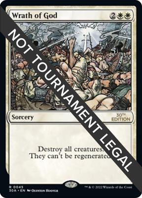 Wrath of God card from 30th Anniversary Edition