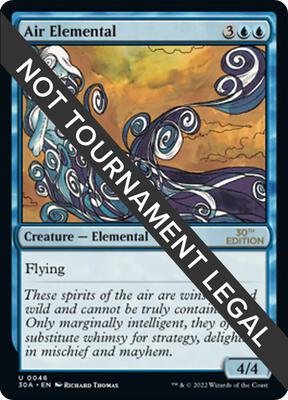 Air Elemental card from 30th Anniversary Edition