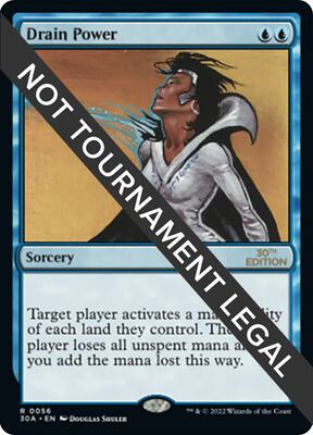 Drain Power card from 30th Anniversary Edition