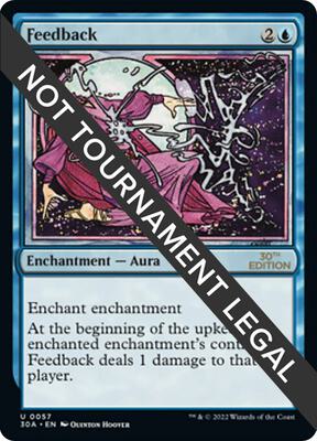 Feedback card from 30th Anniversary Edition